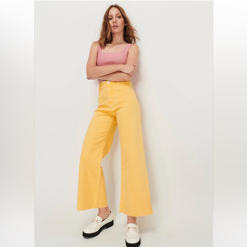 Yellow Wide Leg Jeans!!!